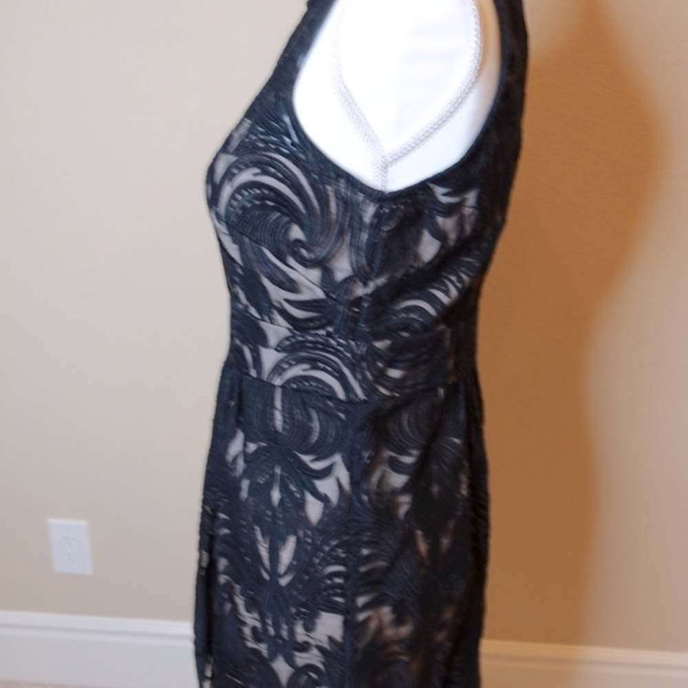 BARASCHI Anthropologie Overture Tulle Sheath Dress in Black B… - Picture 8 of 13